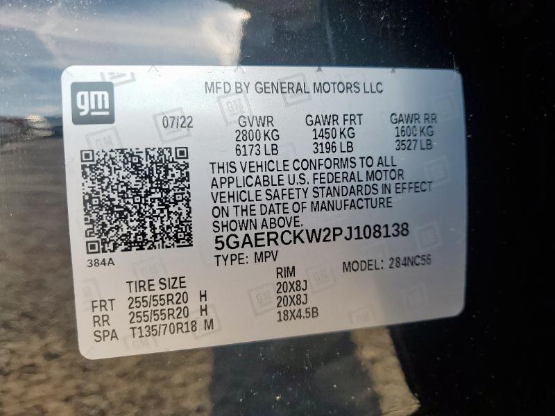 2023 BUICK ENCLAVE PR - 5GAERCKW2PJ108138