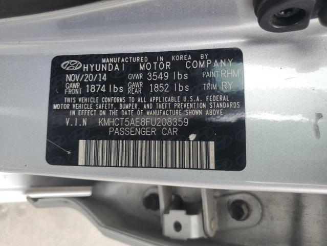 2015 HYUNDAI ACCENT GS KMHCT5AE8FU208359