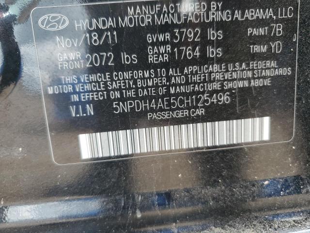 2012 HYUNDAI ELANTRA GL - 5NPDH4AE5CH125496