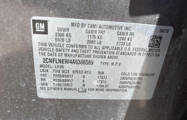 2CNFLNEW4A6366589 2010 CHEVROLET EQUINOX
