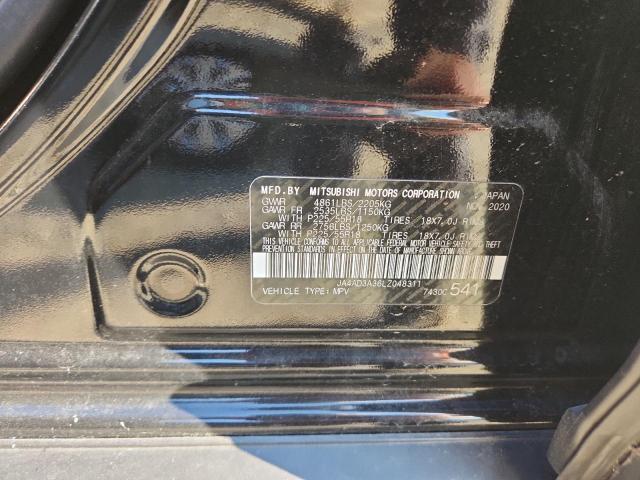 2020 MITSUBISHI OUTLANDER JA4AD3A36LZ048311