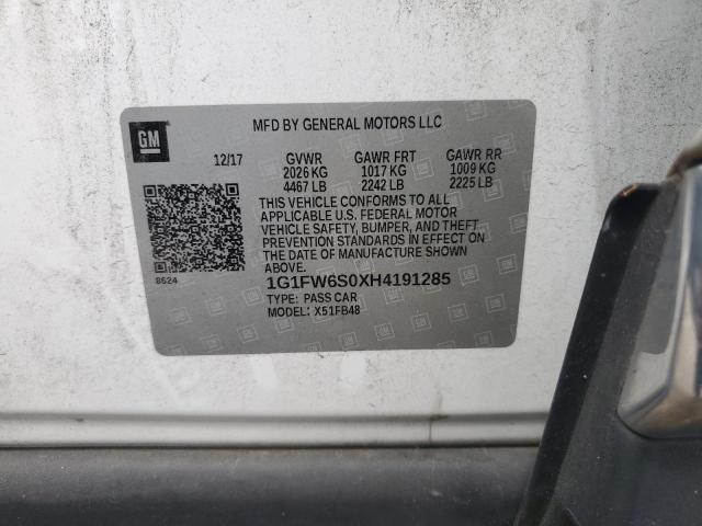 2017 CHEVROLET BOLT EV LT - 1G1FW6S0XH4191285
