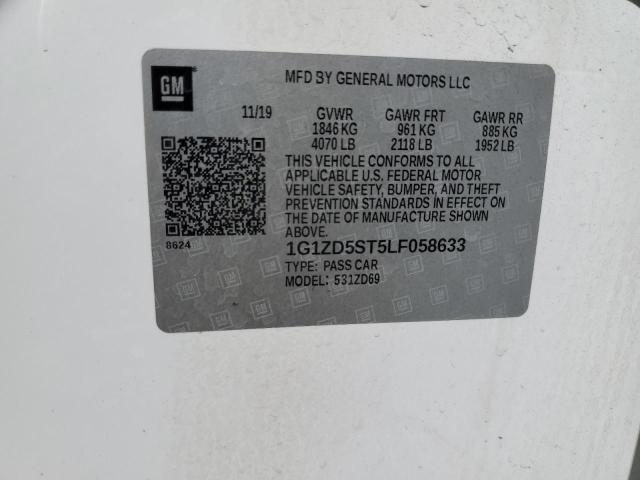 2020 CHEVROLET MALIBU LT 1G1ZD5ST5LF058633
