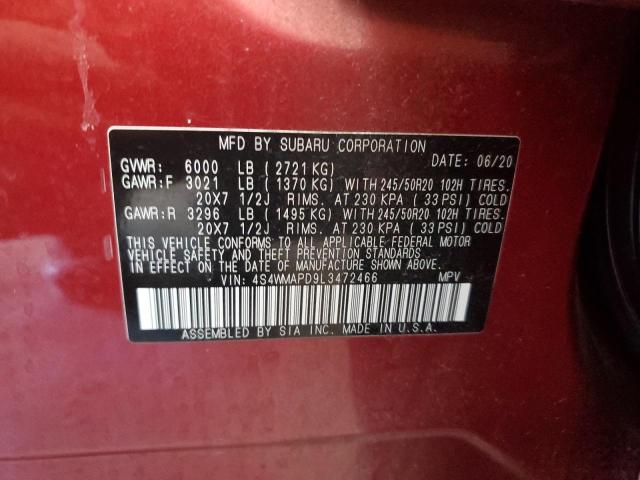2020 SUBARU ASCENT LIM 4S4WMAPD9L3472466