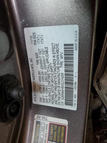 2016 HONDA CR-V EX - 5J6RM4H50GL014258