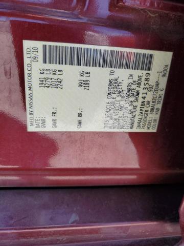 2011 NISSAN ALTIMA BAS - 1N4AL2AP1BN413589