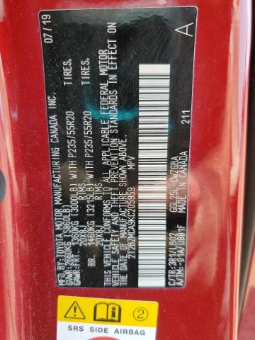2019 LEXUS RX 350 BAS 2T2BZMCA9KC205959
