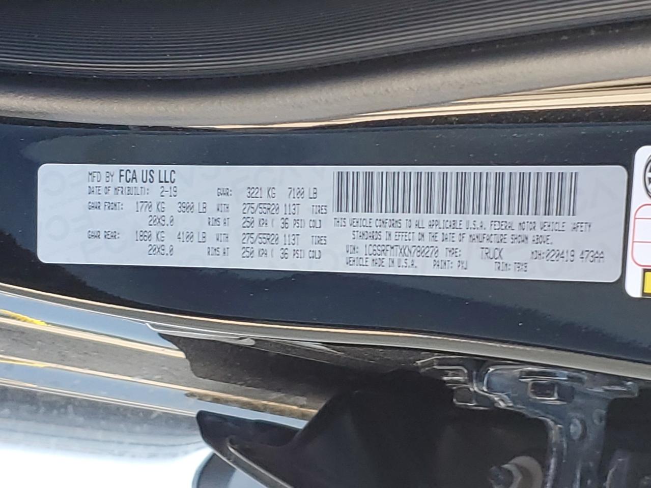 RAM 1500 BIG HORN/LONE STAR