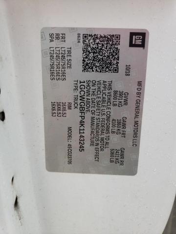 2019 CHEVROLET EXPRESS G2 1GCWGBFP4K1143245