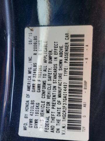 2016 HONDA ACCORD LX - 1HGCR2F37GA014497