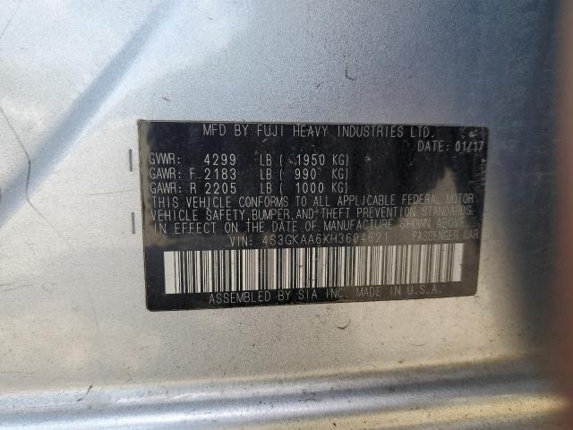 2017 SUBARU IMPREZA 4S3GKAA6XH3604621