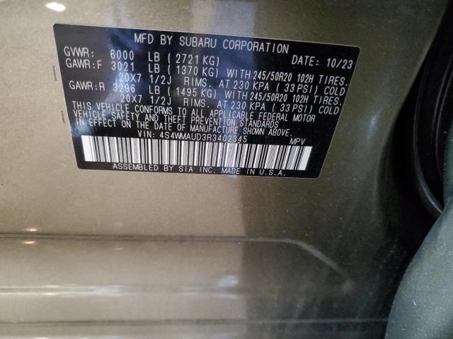 2024 SUBARU ASCENT LIM 4S4WMAUD3R3402345