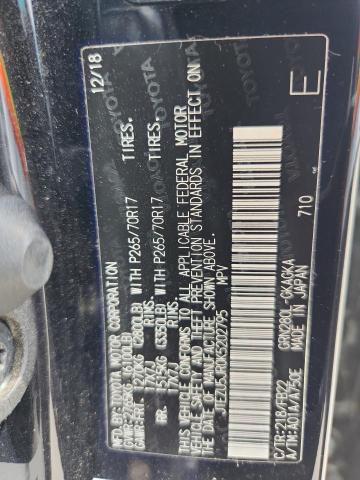 2019 TOYOTA 4RUNNER SR JTEZU5JR0K5202795