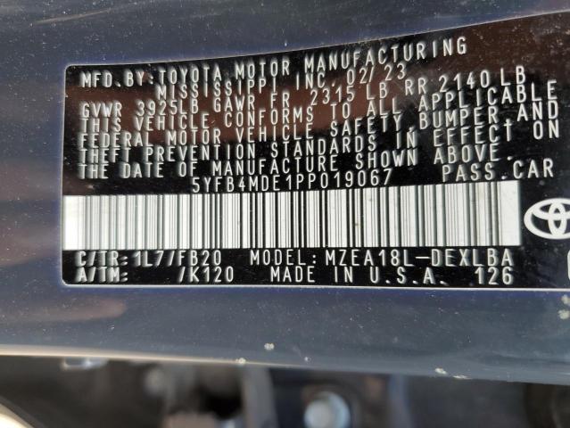 2023 TOYOTA COROLLA LE - 5YFB4MDE1PP019067