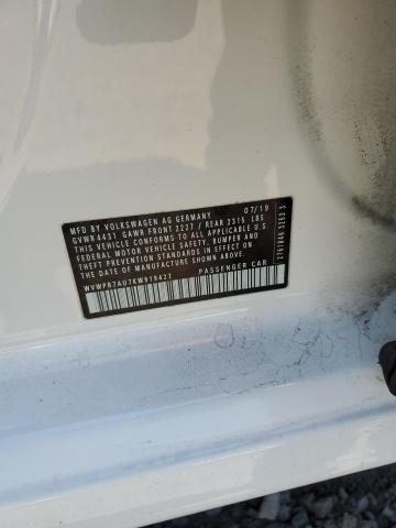 2019 VOLKSWAGEN E-GOLF SEL WVWPR7AU7KW919427