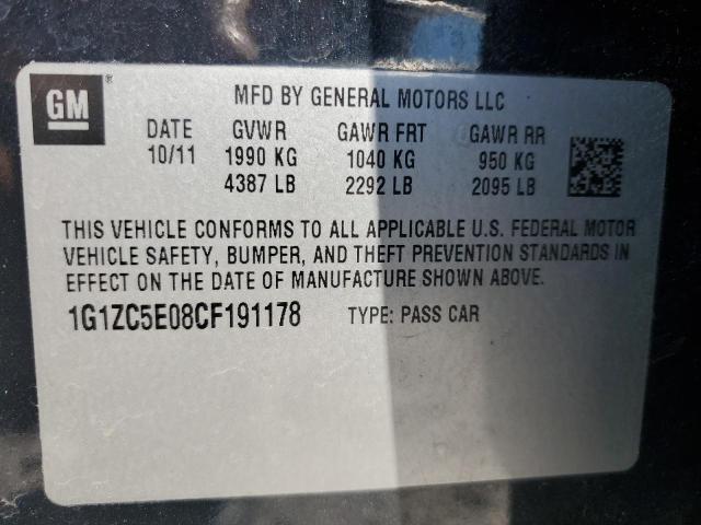 2012 CHEVROLET MALIBU 1LT - 1G1ZC5E08CF191178