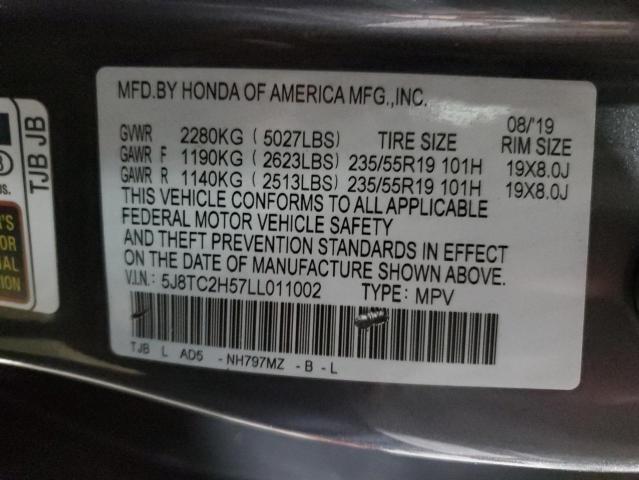 2020 ACURA RDX TECHNO 5J8TC2H57LL011002