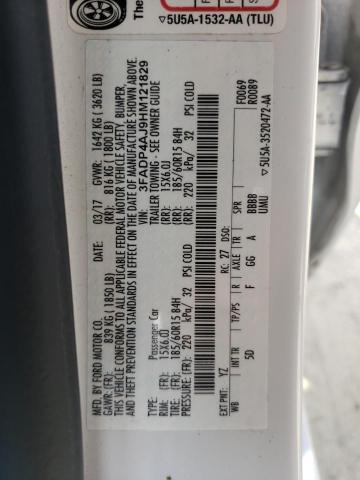 2017 FORD FIESTA S 3FADP4AJ9HM121829