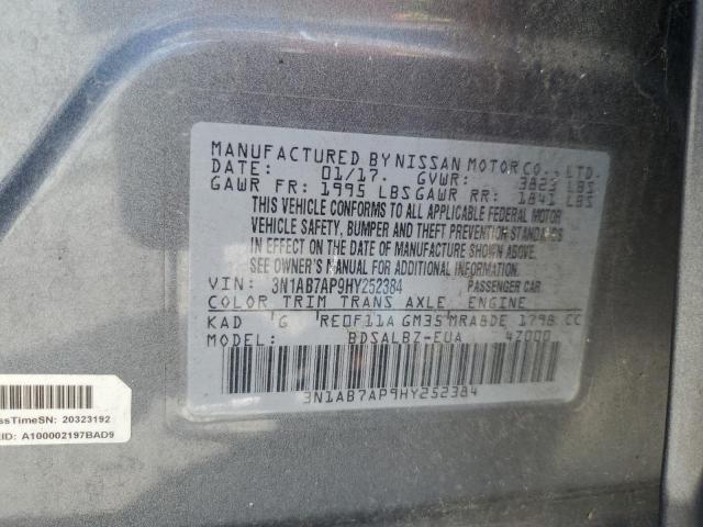 2017 NISSAN SENTRA S - 3N1AB7AP9HY252384