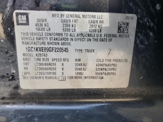 2016 CHEVROLET SILVERADO - 1GC1KVE89GF220545