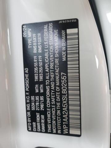 2025 PORSCHE MACAN BASE WP1AA2A5XSLB02557