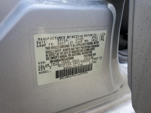 2012 NISSAN SENTRA 2.0 - 3N1AB6AP6CL623906