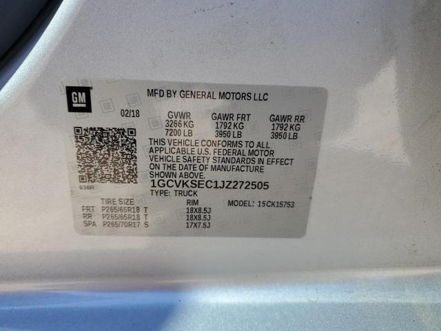 2018 CHEVROLET SILVERADO #3304864536