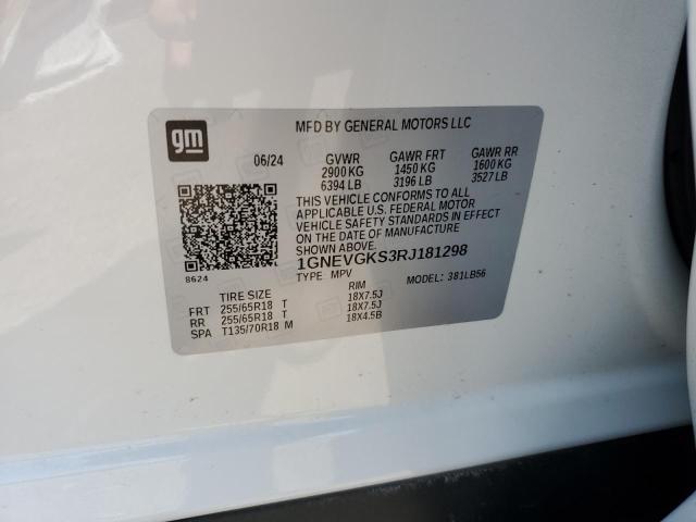 2024 CHEVROLET TRAVERSE L - 1GNEVGKS3RJ181298