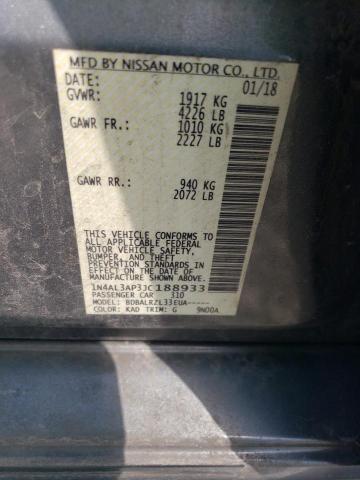 2018 NISSAN ALITMA 1N4AL3AP3JC188933