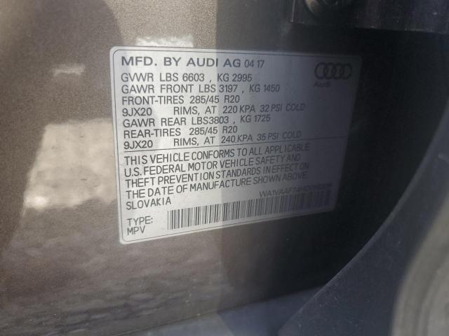 2017 AUDI Q7 PRESTIG WA1VAAF74HD056339