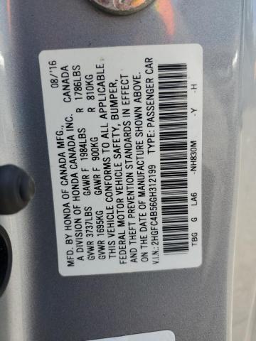 2016 HONDA CIVIC LX 2HGFC4B56GH312199