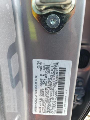 2020 HONDA ACCORD HYB - 1HGCV3F16LA010547