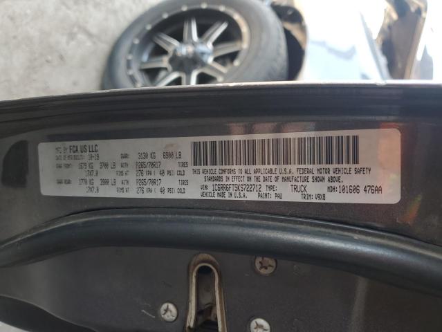 2019 RAM 1500 CLASS 1C6RR6FT5KS722712