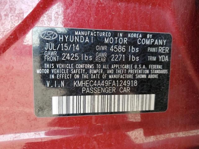 2015 HYUNDAI SONATA HYB KMHEC4A49FA124918