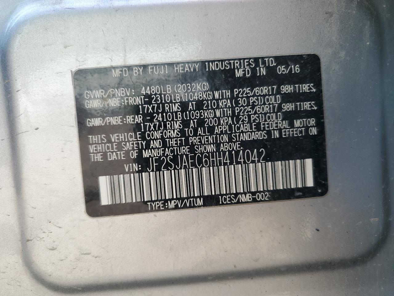 SUBARU FORESTER 2.5I PREMIUM