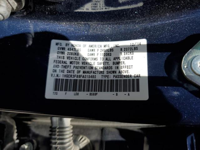 2015 HONDA ACCORD EXL 1HGCR3F89FA015490