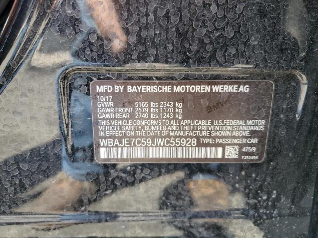 2018 BMW 540 XI WBAJE7C59JWC55928