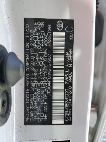 2021 TOYOTA PRIUS SPEC JTDKAMFU4M3137907