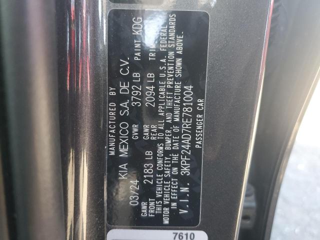 2024 KIA FORTE LX 3KPF24AD7RE781004
