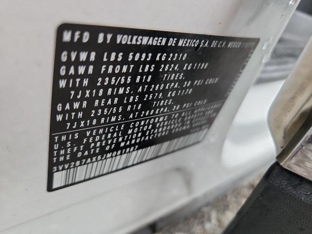 2018 VOLKSWAGEN TIGUAN 3VV2B7AX5JM081987
