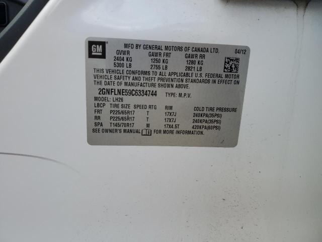 2012 CHEVROLET EQUINOX LT - 2GNFLNE59C6334744
