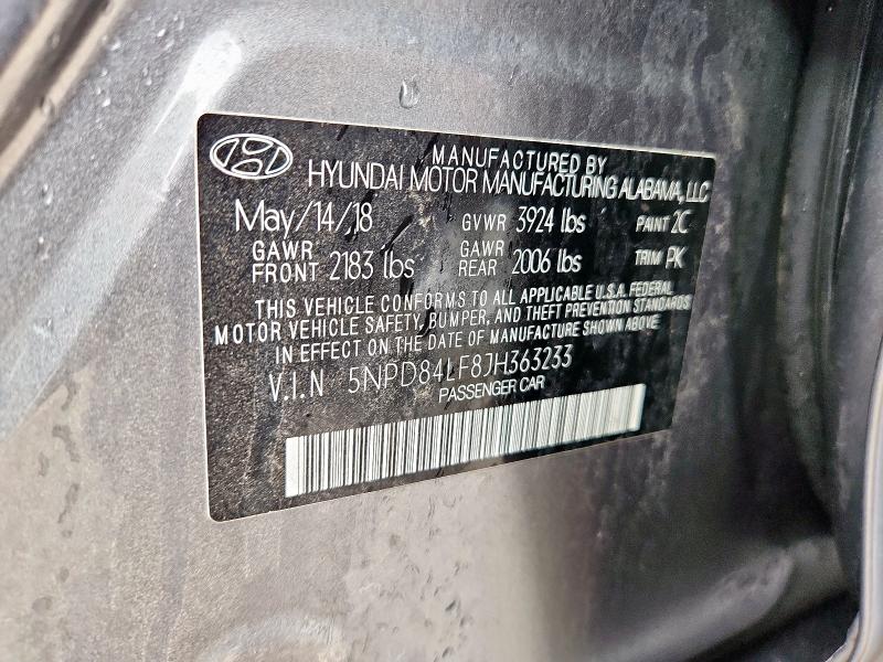 2018 HYUNDAI ELANTRA SE - 5NPD84LF8JH363233
