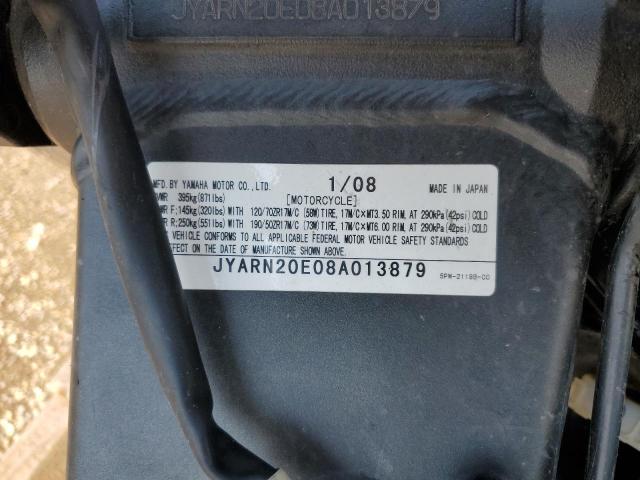 2008 YAMAHA YZFR1 JYARN20E08A013879