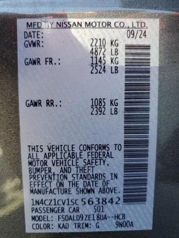 2025 NISSAN LEAF SV PL 1N4CZ1CV1SC563842