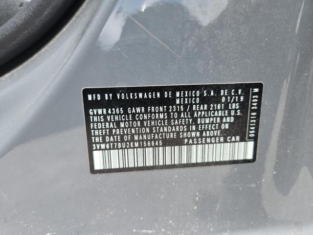 2019 VOLKSWAGEN JETTA GLI 3VW6T7BU2KM156645