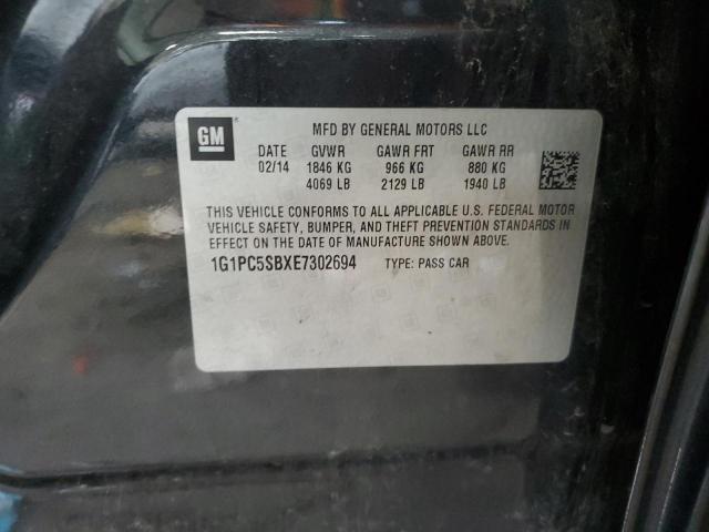 2014 CHEVROLET CRUZE LT - 1G1PC5SBXE7302694
