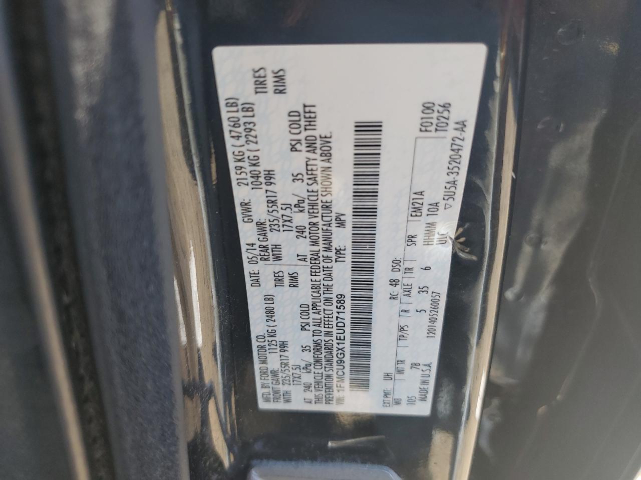 Ford Escape se 2014
