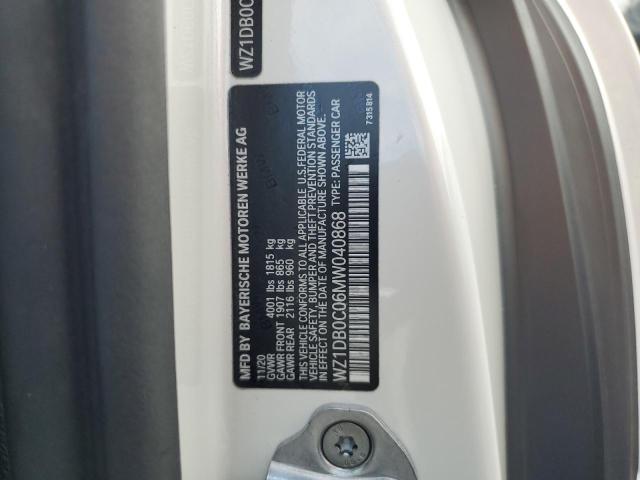 2021 TOYOTA SUPRA BASE WZ1DB0C06MW040868