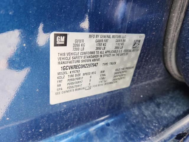 2017 CHEVROLET SILVERADO - 1GCVKREC0HZ297947