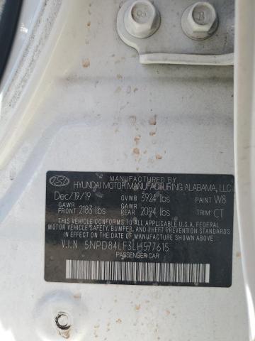 2020 HYUNDAI ELANTRA SE 5NPD84LF3LH577615